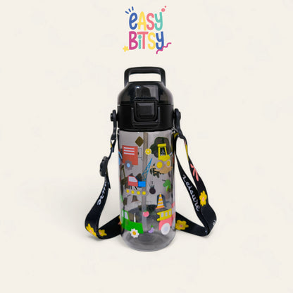 Easy Bitsy - Botol Minum Anak Laki-laki Perempuan Water Bottle 450ML - 680ML PAUD SD - George Tidak ada merek