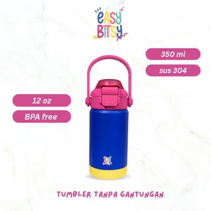 Easy Bitsy - Lego Tumbler Straw Colorful Tahan Panas dan Dingin 350-530ML/12-18OZ - Stainless Steel Bottle with Flip Lid Nobrand