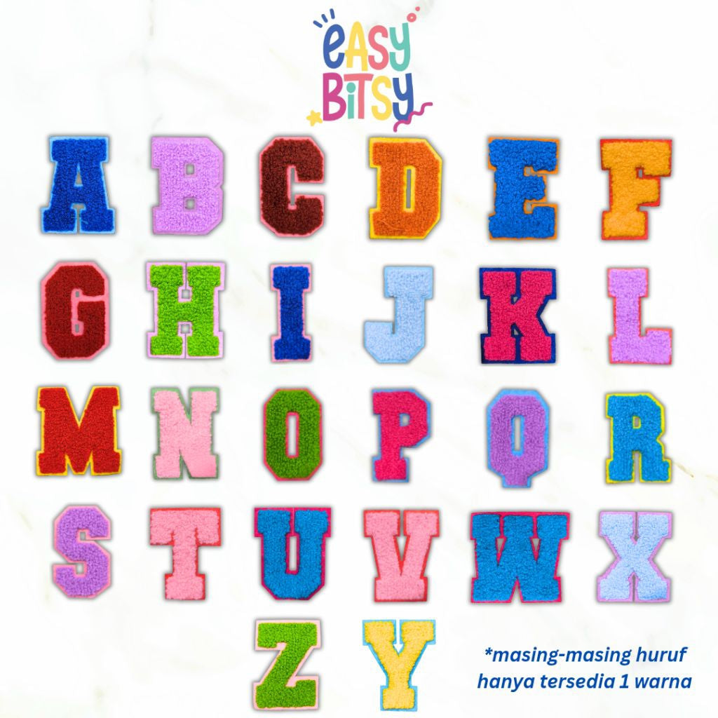 Easy Bitsy - Keychain Gantungan Tas Anak Custom Inisial Nama Tidak ada merek