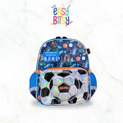 Easybitsy Tas Ransel Backpack Sekolah Anak Laki-Laki Perempuan TK-SD Soccer, Dino, Mermaid, Unicorn, Cat - Russel Name Tidak ada merek