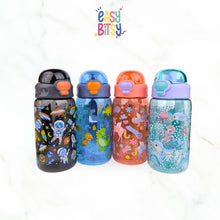 Easybitsy Botol Minum Water Bottle 600ML Anak Laki-laki Perempuan PAUD-SD Astronot, Dino, Mermaid, Unicorn - George Tidak ada merek