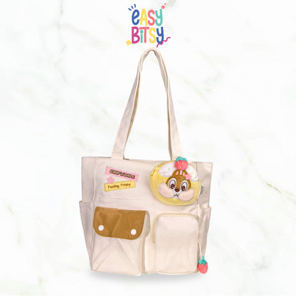 [ Easy Bitsy x Disney ] Chip N Dale Series Collection Sling Bag/Tote Bag/Hand Bag/Tas Ransel – Original Disney Series Tidak ada merek