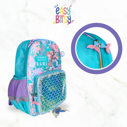 Easybitsy Tas Ransel Backpack Sekolah Anak Laki-Laki Perempuan TK-SD Soccer, Dino, Mermaid, Unicorn, Cat - Russel Name Tidak ada merek