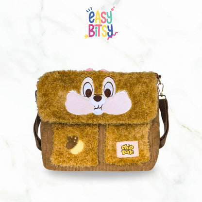 [ Easy Bitsy x Disney ] Chip N Dale Series Collection Sling Bag/Tote Bag/Hand Bag/Tas Ransel – Original Disney Series Tidak ada merek