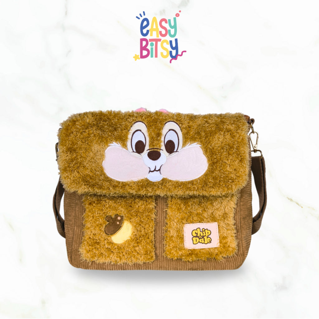 [ Easy Bitsy x Disney ] Chip N Dale Series Collection Sling Bag/Tote Bag/Hand Bag/Tas Ransel – Original Disney Series Tidak ada merek
