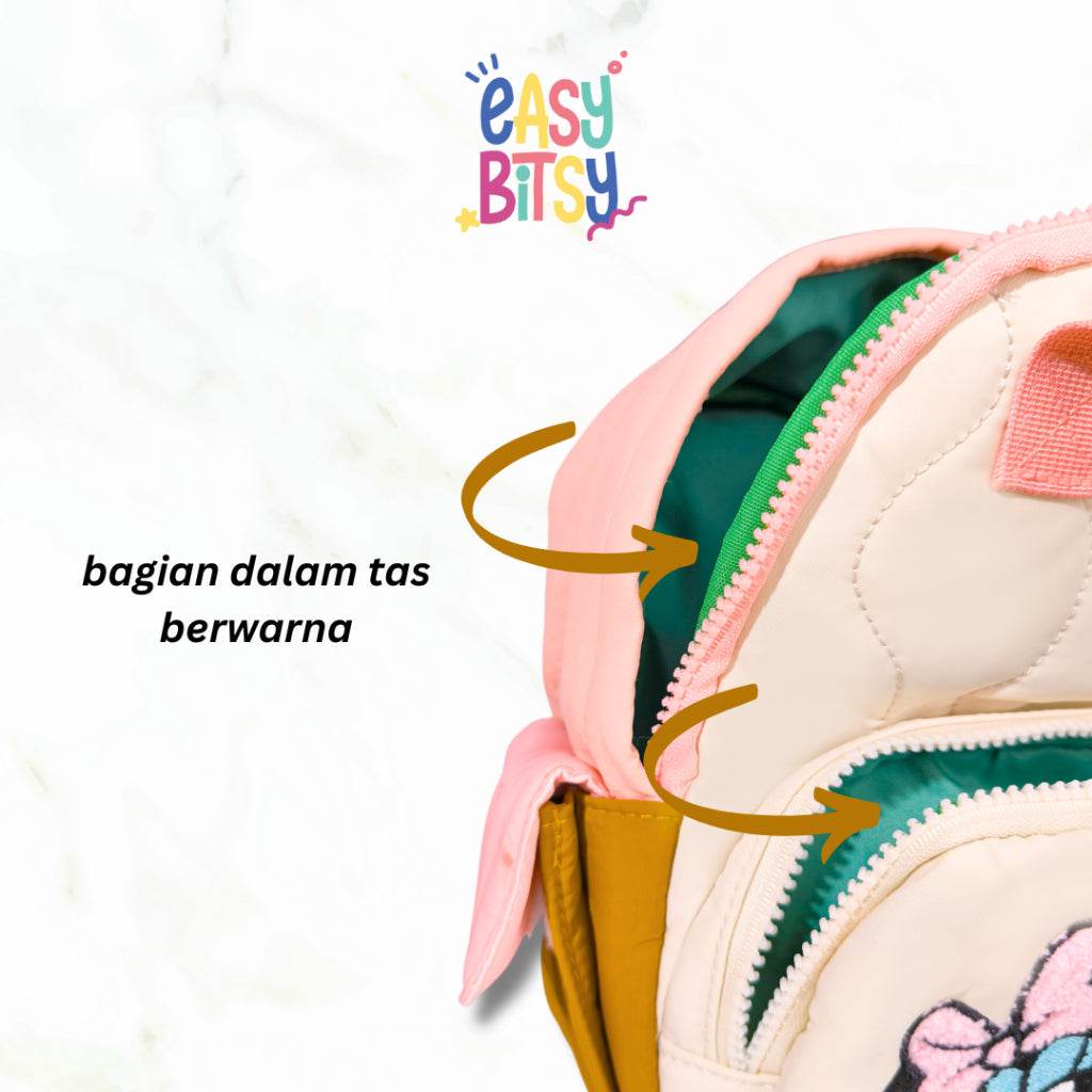 Easy Bitsy Tas Ransel Backpack PAUD-TK Premium Minnie Mouse - ZR Tidak ada merek