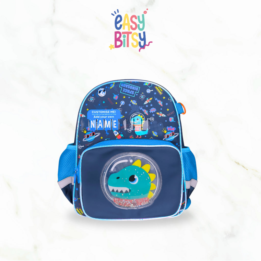 Easybitsy Tas Ransel Backpack Sekolah Anak Laki-Laki Perempuan TK-SD Soccer, Dino, Mermaid, Unicorn, Cat - Russel Name Tidak ada merek