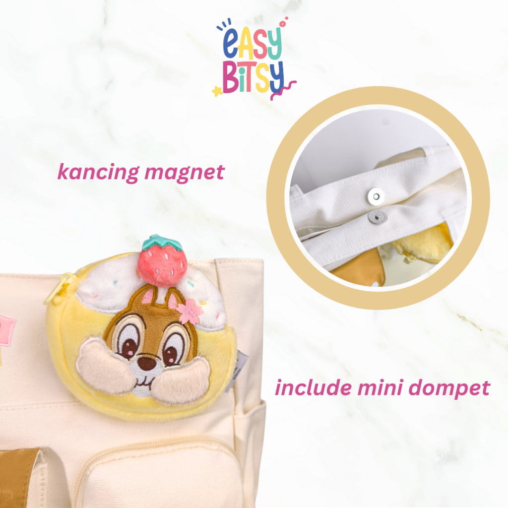 [ Easy Bitsy x Disney ] Chip N Dale Series Collection Sling Bag/Tote Bag/Hand Bag/Tas Ransel – Original Disney Series Tidak ada merek