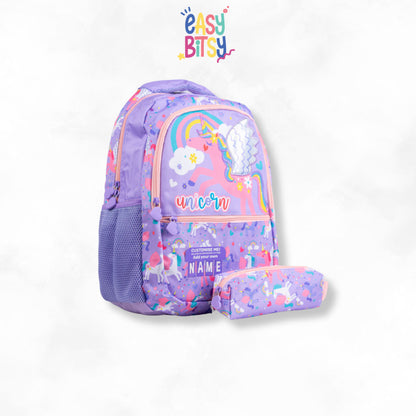 Easybitsy Tas Ransel Backpack Sekolah 2in1 Anak Laki-Laki Perempuan  SD Dino, Soccer, Unicorn – Kiara Tidak ada merek