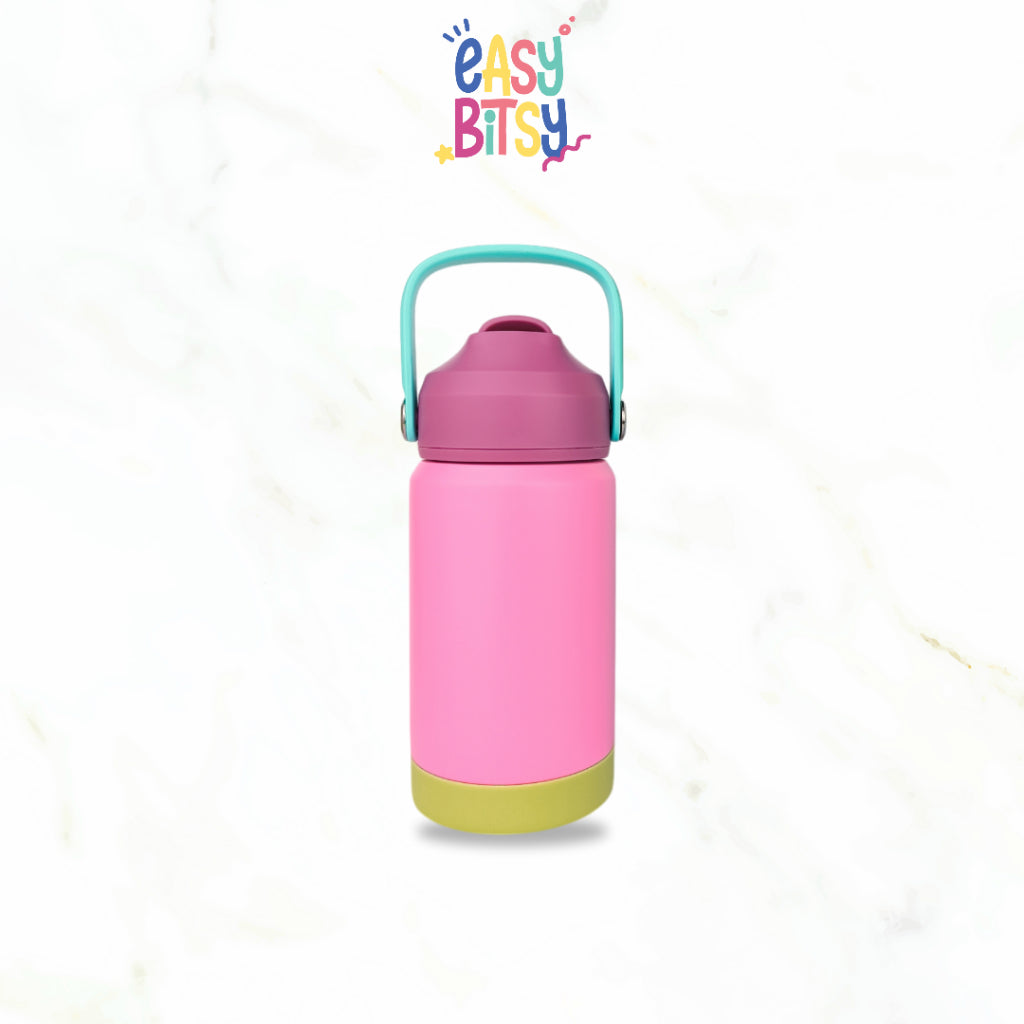 Easy Bitsy Lego Tumbler Straw Colorful Hot and Cold  350-530ML/12-18OZ  | Stainless Steel Bottle with Flip Lid Nobrand