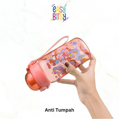 Easy Bitsy - Botol Minum Anak Laki-laki Perempuan Water Bottle 450ML - 680ML PAUD SD - George Tidak ada merek