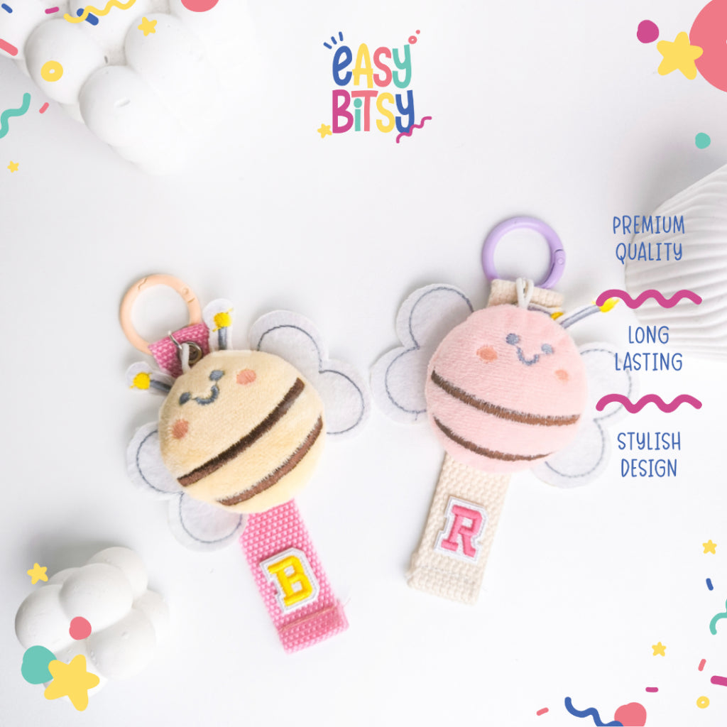 Easybitsy Gantungan Tas Anak | Custom Inisial Anak Souvenir | Karakter Bee Tidak ada merek