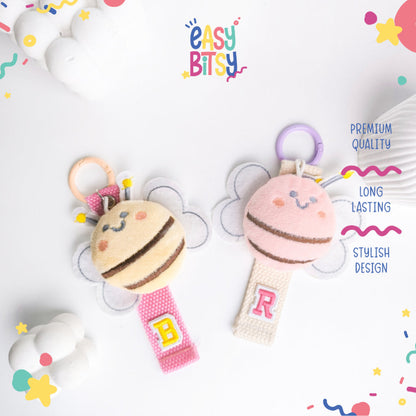 Easybitsy Gantungan Tas Anak | Custom Inisial Anak Souvenir | Karakter Bee Tidak ada merek