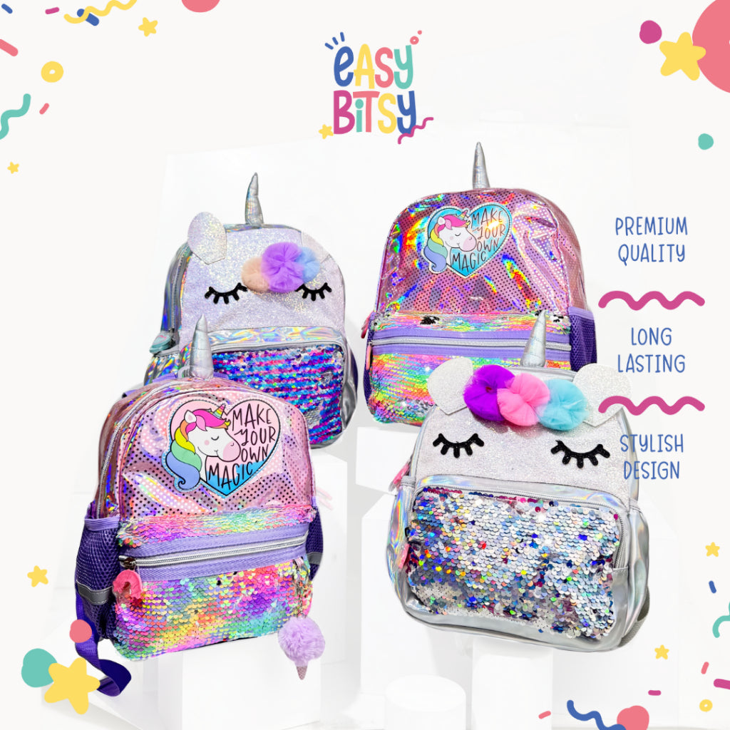 Easy Bitsy Tas Ransel Backpack PAUD-SD Anak Perempuan Unicorn – Vista Tidak ada merek