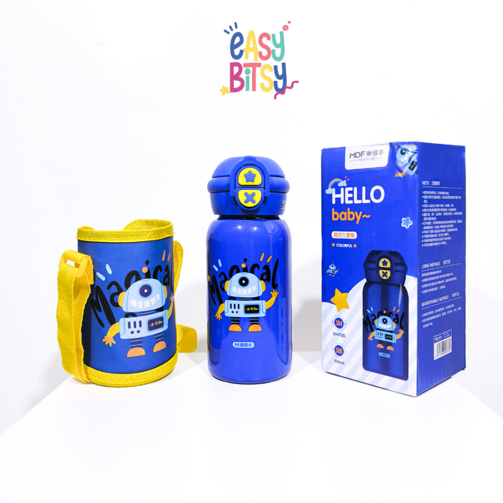 Easy Bitsy Tas Ransel Backpack Botol Minum PAUD-TK - Robot EASY BITSY