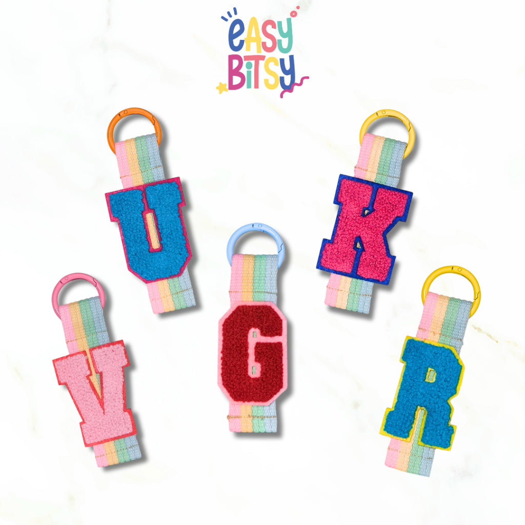 Easy Bitsy - Keychain Gantungan Tas Anak Custom Inisial Nama Tidak ada merek