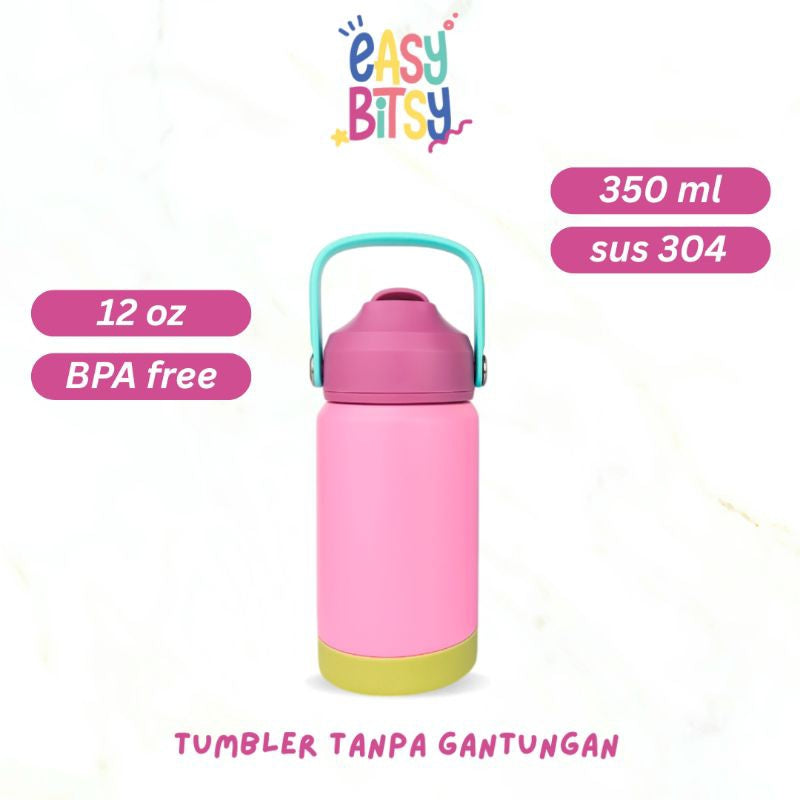 Easy Bitsy - Lego Tumbler Straw Colorful Tahan Panas dan Dingin 350-530ML/12-18OZ - Stainless Steel Bottle with Flip Lid Nobrand