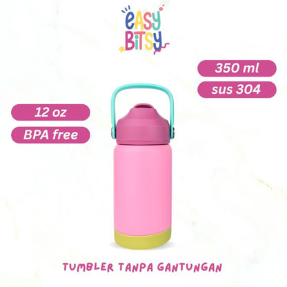 Easy Bitsy - Lego Tumbler Straw Colorful Tahan Panas dan Dingin 350-530ML/12-18OZ - Stainless Steel Bottle with Flip Lid Nobrand