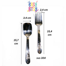Easybitsy Peralatan Makan Stainless Steel 304/316 | Sendok Makan Anak Karakter + Box Penyimpanan - Nami Tidak ada merek