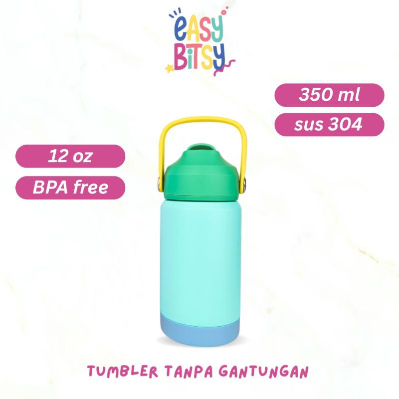 Easy Bitsy - Lego Tumbler Straw Colorful Tahan Panas dan Dingin 350-530ML/12-18OZ - Stainless Steel Bottle with Flip Lid Nobrand