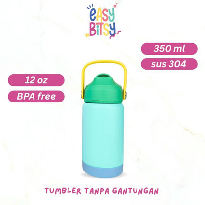Easy Bitsy - Lego Tumbler Straw Colorful Tahan Panas dan Dingin 350-530ML/12-18OZ - Stainless Steel Bottle with Flip Lid Nobrand