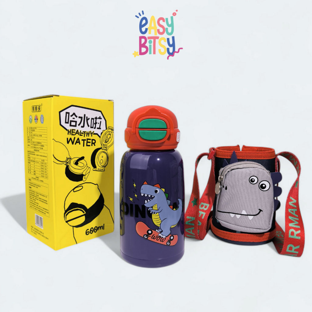 Easy Bitsy Thermos Cup 600ML | Stainless Steel 304 x Bear Rman Tidak ada merek
