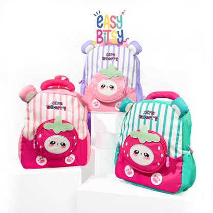 Easybitsy Tas Ransel Backpack Sekolah  Anak Perempuan PAUD-TK - Strawberry Tidak ada merek