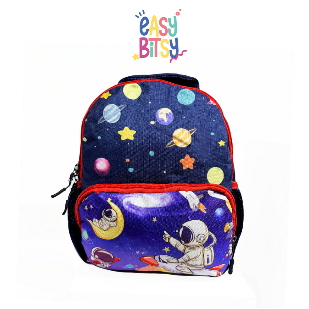 Easy Bitsy Tas Ransel Backpack PAUD-TK Anak Laki-Laki Dino, Astronot - Bibu Tidak ada merek