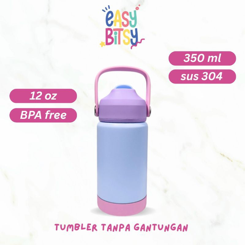 Easy Bitsy - Lego Tumbler Straw Colorful Tahan Panas dan Dingin 350-530ML/12-18OZ - Stainless Steel Bottle with Flip Lid Nobrand