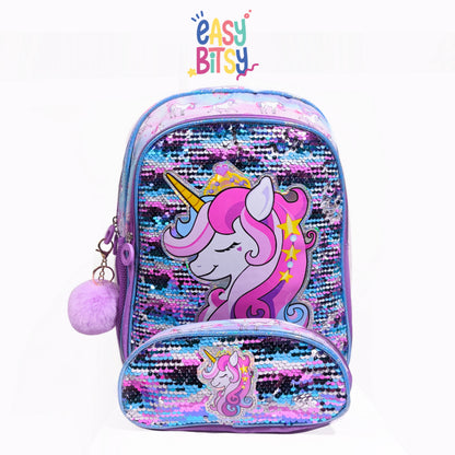 Easy Bitsy Tas Ransel Backpack 2in1 Anak Perempuan SD Mermaid, Ekor Mermaid, Unicorn - Eva Tidak ada merek