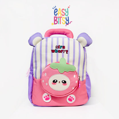 Easybitsy Tas Ransel Backpack Sekolah  Anak Perempuan PAUD-TK - Strawberry Tidak ada merek