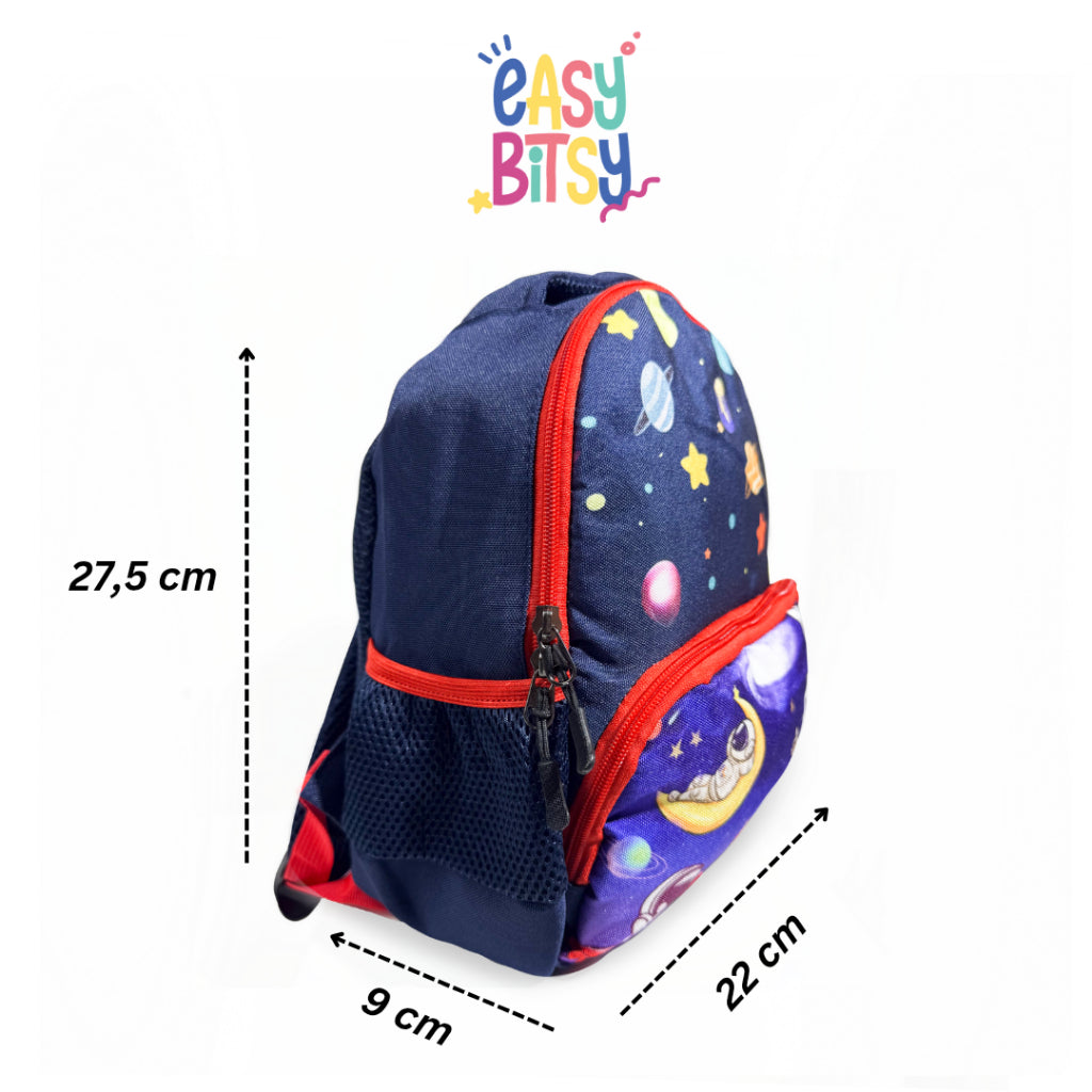 Easy Bitsy Tas Ransel Backpack PAUD-TK Anak Laki-Laki Dino, Astronot - Bibu Tidak ada merek