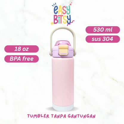 Easy Bitsy - Lego Tumbler Straw Colorful Tahan Panas dan Dingin 350-530ML/12-18OZ - Stainless Steel Bottle with Flip Lid Nobrand