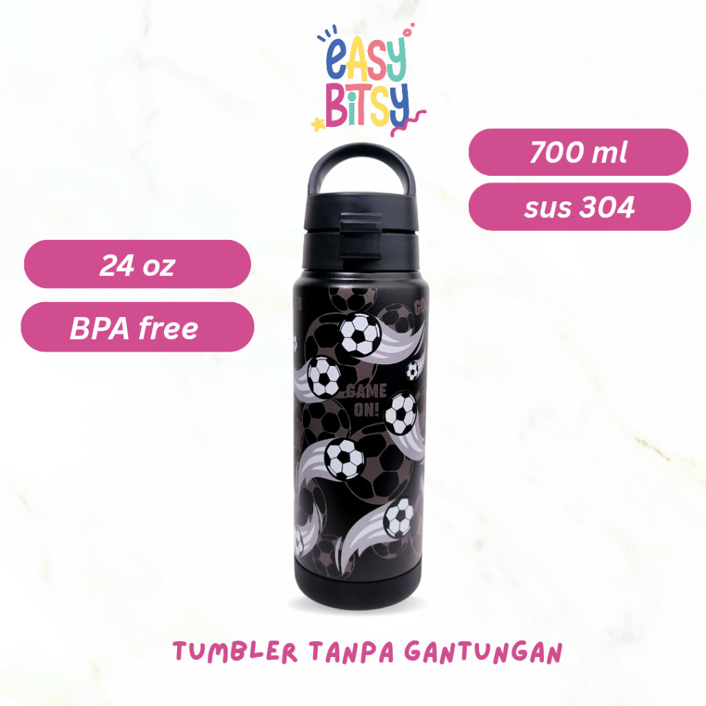 Easy Bitsy - Lego Tumbler Straw Colorful Tahan Panas dan Dingin 350-530ML/12-18OZ - Stainless Steel Bottle with Flip Lid Nobrand
