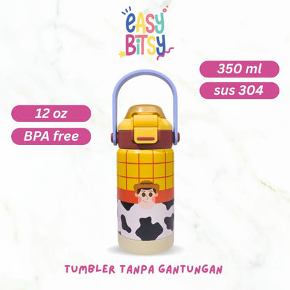 Easy Bitsy - Lego Tumbler Straw Colorful Tahan Panas dan Dingin 350-530ML/12-18OZ - Stainless Steel Bottle with Flip Lid Nobrand