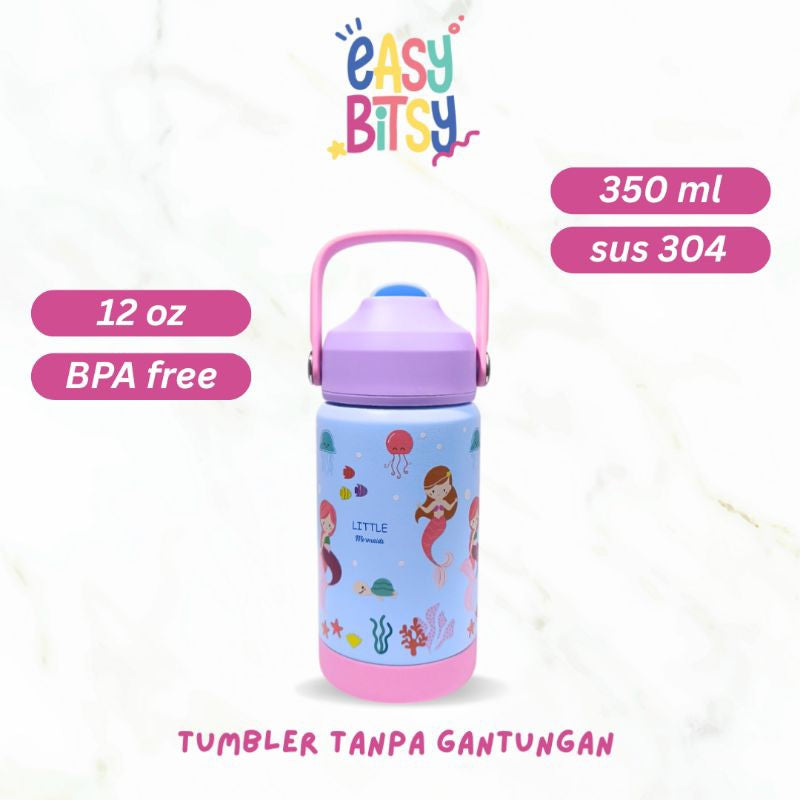 Easy Bitsy - Lego Tumbler Straw Colorful Tahan Panas dan Dingin 350-530ML/12-18OZ - Stainless Steel Bottle with Flip Lid Nobrand