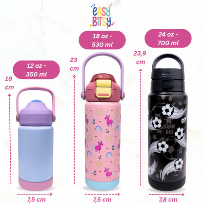 Easy Bitsy - Lego Tumbler Straw Colorful Tahan Panas dan Dingin 350-530ML/12-18OZ - Stainless Steel Bottle with Flip Lid Nobrand