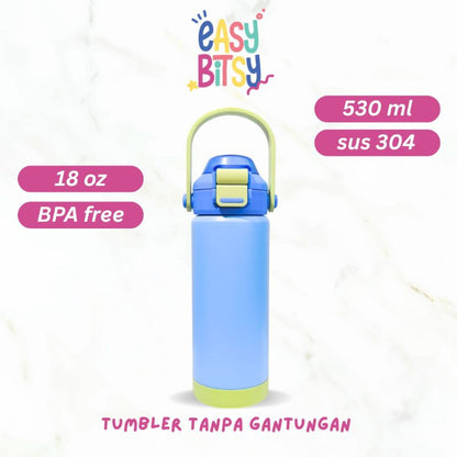 Easy Bitsy - Lego Tumbler Straw Colorful Tahan Panas dan Dingin 350-530ML/12-18OZ - Stainless Steel Bottle with Flip Lid Nobrand
