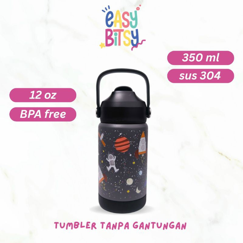 Easy Bitsy - Lego Tumbler Straw Colorful Tahan Panas dan Dingin 350-530ML/12-18OZ - Stainless Steel Bottle with Flip Lid Nobrand
