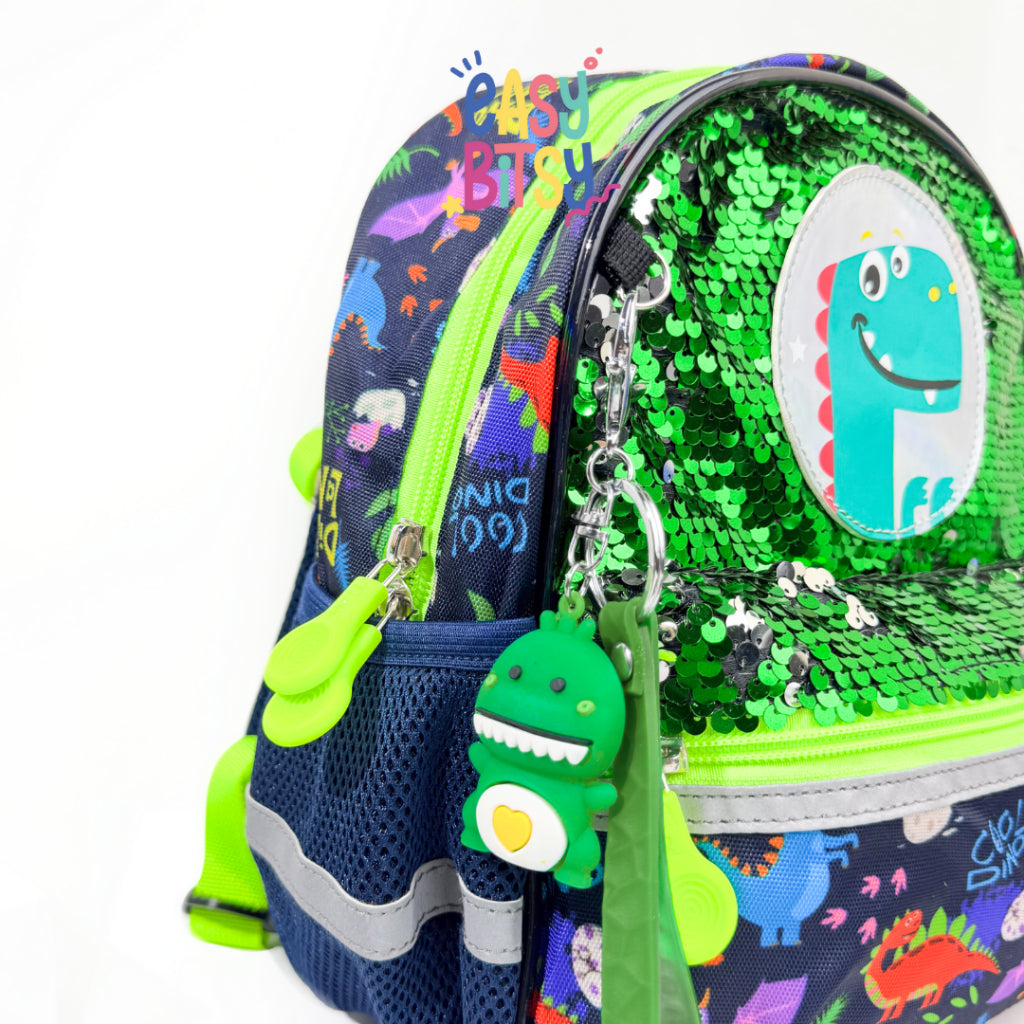 Easybitsy Tas Ransel Backpack Sekolah Anak Laki-Laki PAUD-TK Dino, Underwater - Sequin Tidak ada merek