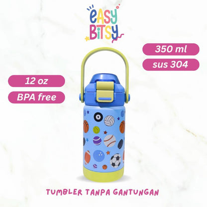 Easy Bitsy - Lego Tumbler Straw Colorful Tahan Panas dan Dingin 350-530ML/12-18OZ - Stainless Steel Bottle with Flip Lid Nobrand