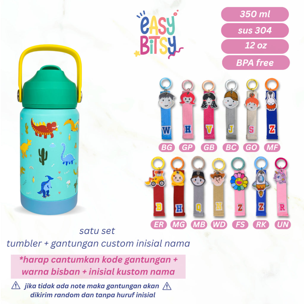Easy Bitsy - Lego Tumbler Straw Colorful Tahan Panas dan Dingin 350-530ML/12-18OZ - Stainless Steel Bottle with Flip Lid Nobrand