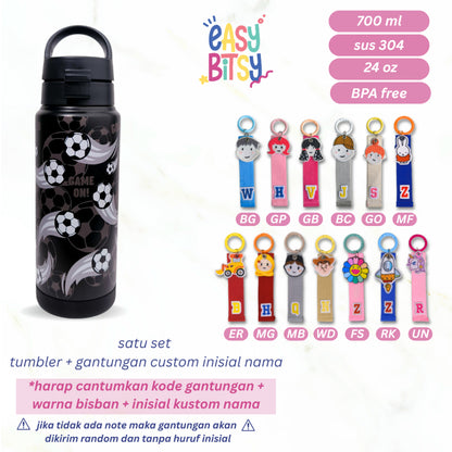 Easy Bitsy - Lego Tumbler Straw Colorful Tahan Panas dan Dingin 350-530ML/12-18OZ - Stainless Steel Bottle with Flip Lid Nobrand