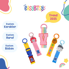 Easy Bitsy - Keychain Gantungan Tas Anak Custom Inisial Nama Tidak ada merek