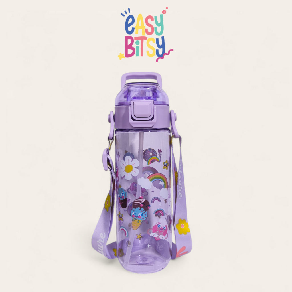 Easy Bitsy - Botol Minum Anak Laki-laki Perempuan Water Bottle 450ML - 680ML PAUD SD - George Tidak ada merek