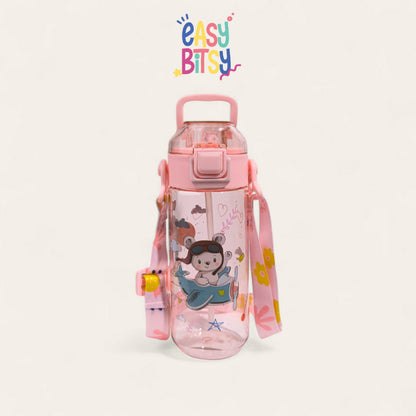 Easy Bitsy - Botol Minum Anak Laki-laki Perempuan Water Bottle 450ML - 680ML PAUD SD - George Tidak ada merek