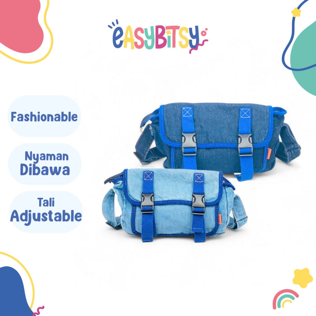 Easy Bitsy - Waist Bag Denim Tas Selempang Remaja Tidak ada merek