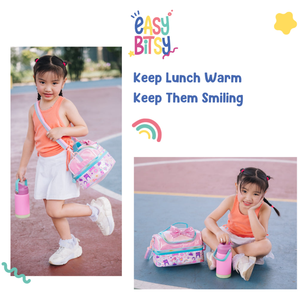Easy Bitsy - Tas Bekal Lunch Bag Box Mermaid Unicorn Tempat Makan Anak Perempuan TK SD - Petter Tidak ada merek