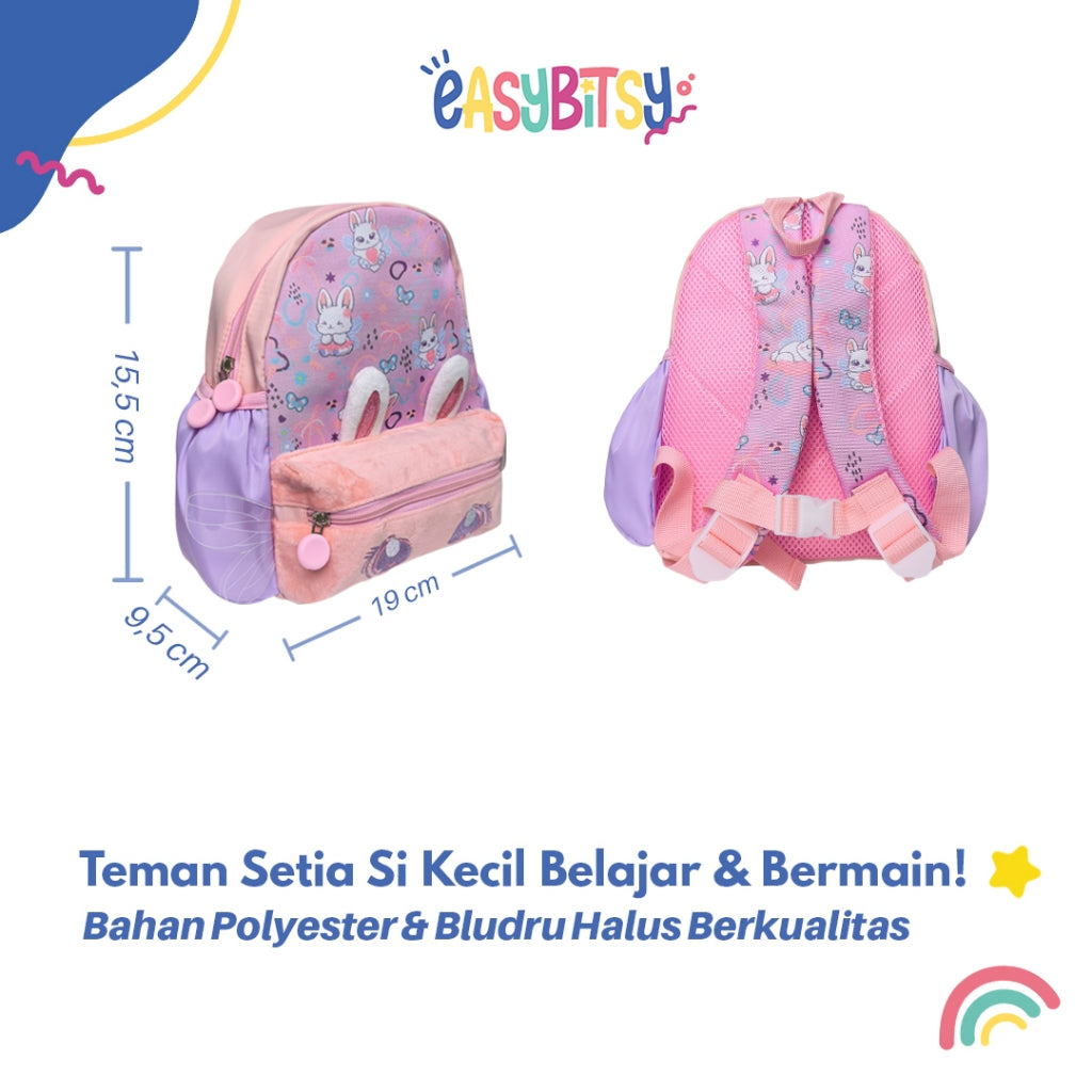 Easy Bitsy - Tas Ransel Anak Laki-laki Perempuan Backpack Sekolah PAUD TK - Flappie Tidak ada merek