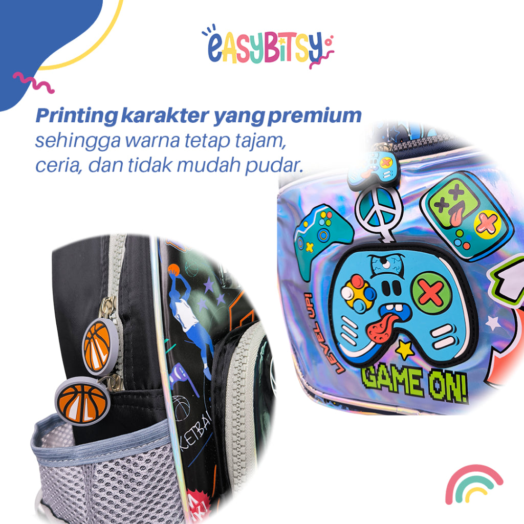 Easy Bitsy - Tas Ransel Anak Laki-laki Perempuan Backpack Sekolah SD - Miu Name Tidak ada merek